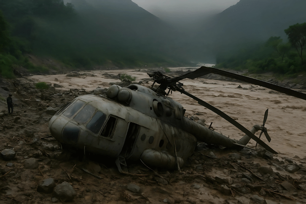 KP Govt Helicopter Crashes in Flood