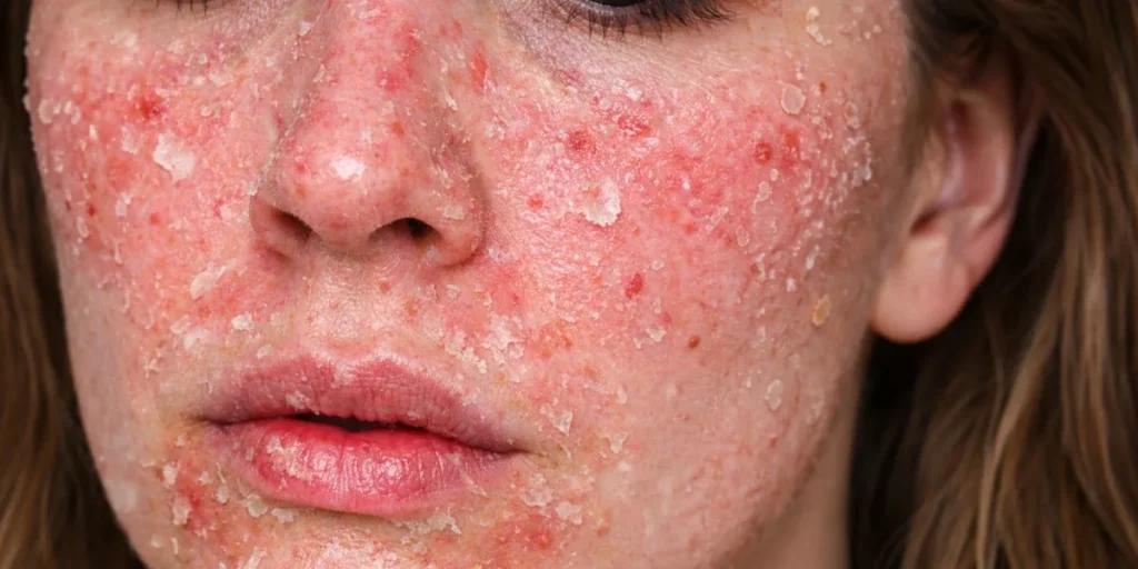 Over exfoliating skin
