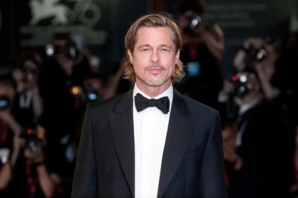 Brad Pitt biography image showing his age, height, children, partner and net worth details