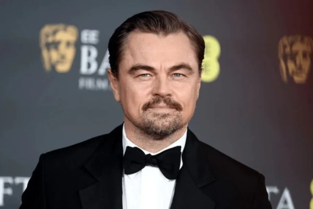 Leonardo DiCaprio biography image showing his age, height, partner and net worth details