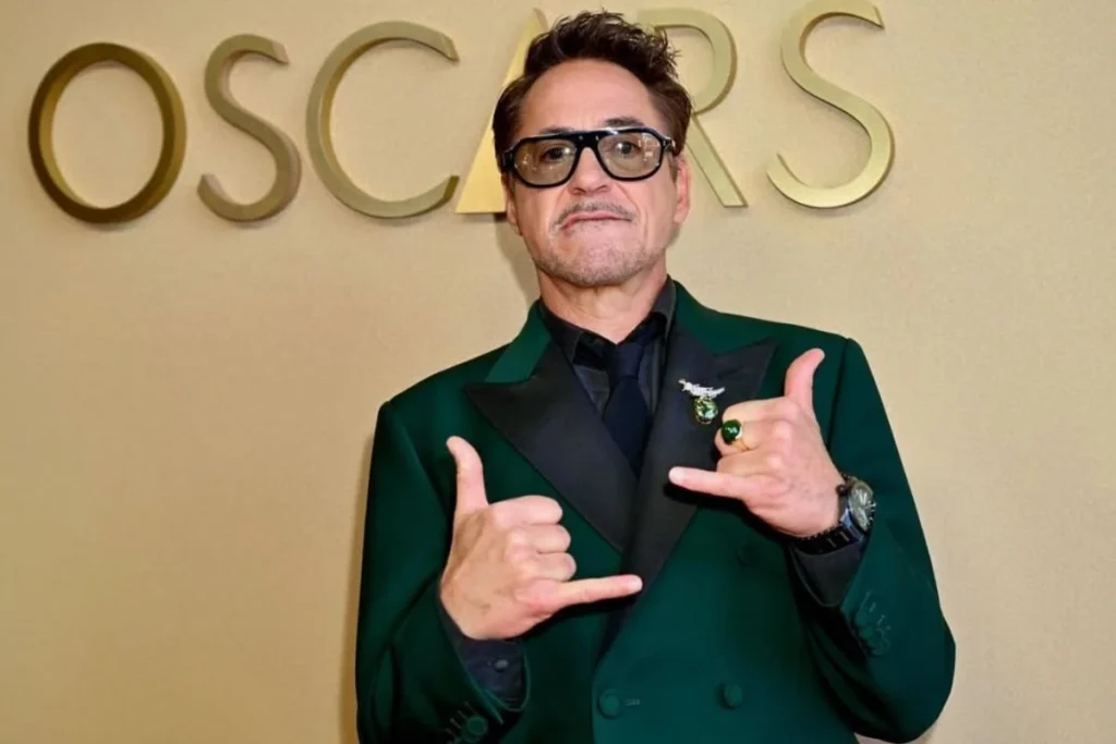 Robert Downey Jr biography image showing his age, wife, children and net worth details