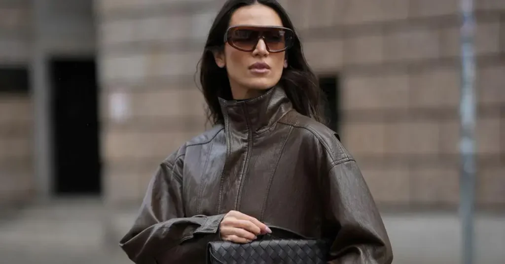 Leather jackets and statement outerwear for fall fashion