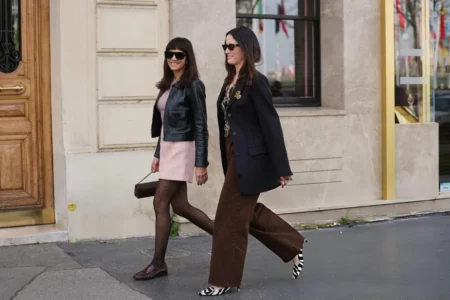 Brown jeans fashion trend with chocolate brown denim outfit