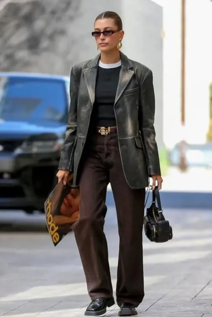 Brown Jeans With Black