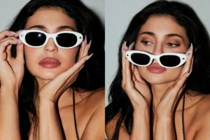 Kylie Jenner ivory Meta Glasses