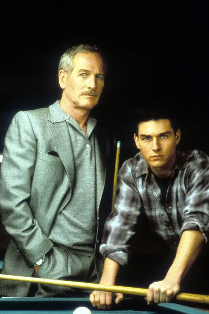 Paul Newman and Tom Cruise star in The Color of Money