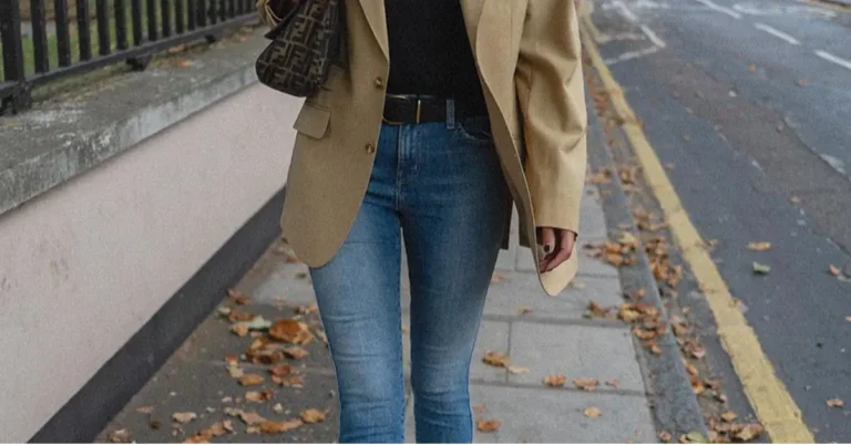women slim fit jeans street style fall fashion