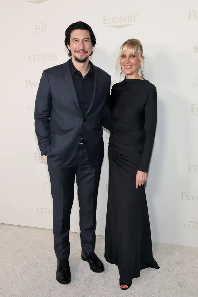 Adam Driver and Amy Komorowski at the InStyle Imagemaker Awards 2026