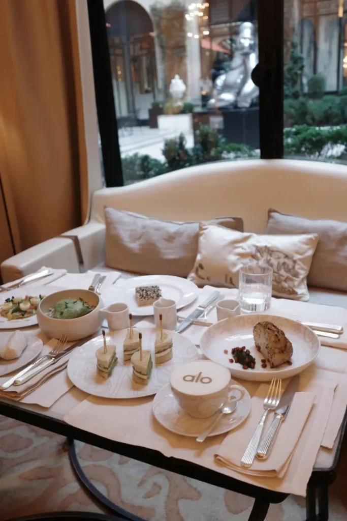 ALO wellness menu at Hôtel Plaza Athénée Paris