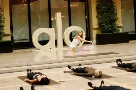 ALO Returns to Hôtel Plaza Athénée for Its Third Paris Fashion Week Wellness Takeover ALO Paris Fashion Week wellness takeover experience at Hôtel Plaza Athénée featuring luxury wellness and fashion events