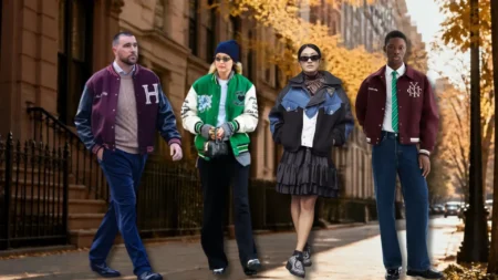 Celebrity-Inspired Varsity Jacket Outfits