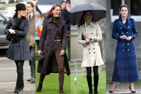 Kate Middleton wearing an elegant fall coat outfit