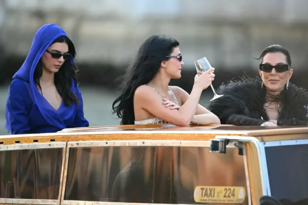 Kendall Jenner, Kylie Jenner, and Kris Jenner enjoying a boat ride together