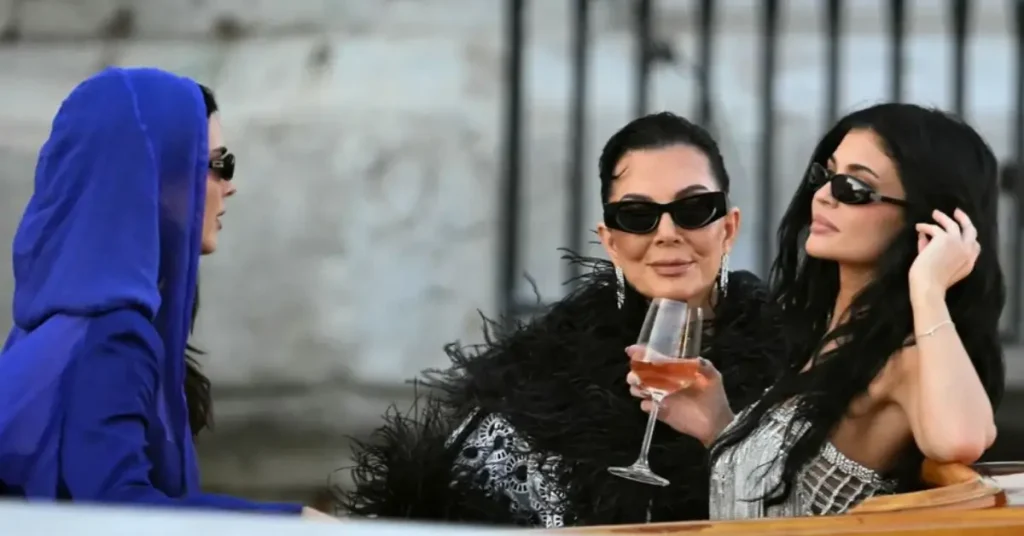 Kylie Jenner, Kendall Jenner, and Kris Jenner spending time together on a boat.