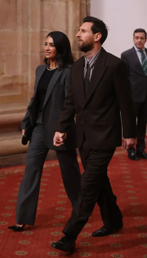 Lionel Messi and Antonela Roccuzzo at the Princess of Asturias Awards