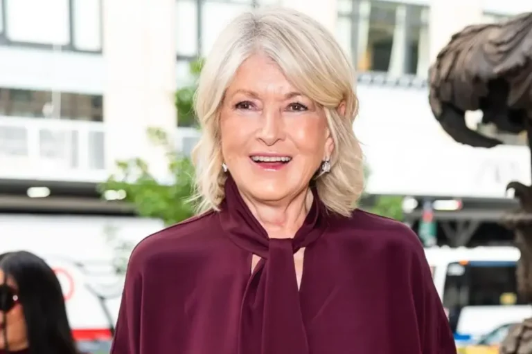 Martha Stewart Says Work-Life Balance Does Not Exist Martha Stewart wearing a burgundy outfit at a public event