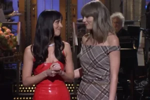 Taylor Swift Surprises Dakota Johnson During SNL Appearance