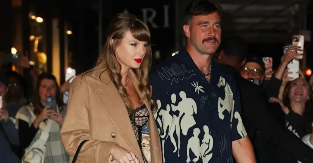 Taylor Swift and Travis Kelce during their relationship journey
