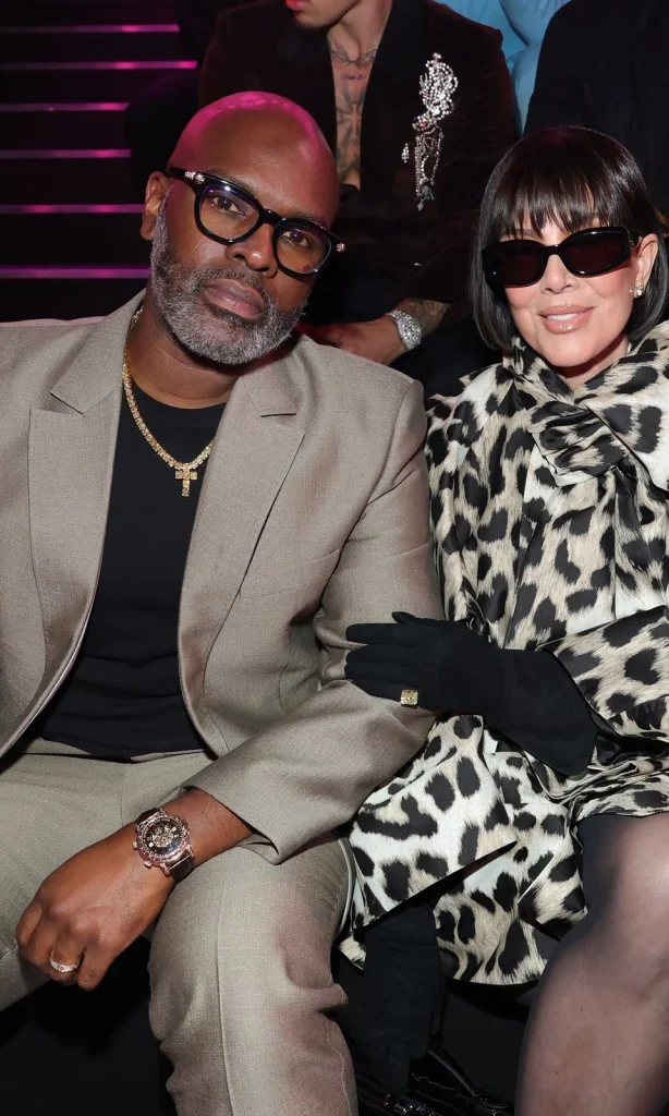 Celebrity guests wearing designer outfits and sunglasses at the 2026 Victoria’s Secret Fashion Show.